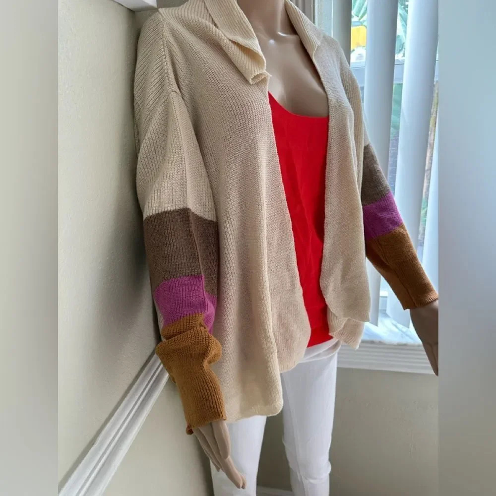 Lemieux Red Sleeveless Open Back Blouse Tank Top Summer Size Small - Picture 8 of 8